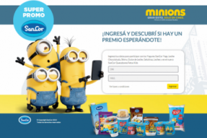 Super promo SanCor Minions, cargar codigo