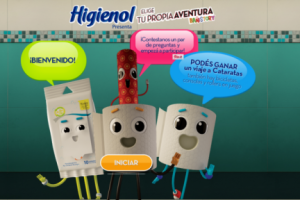 Promo  “Elige tu propia aventura Bañistory” de Higienol